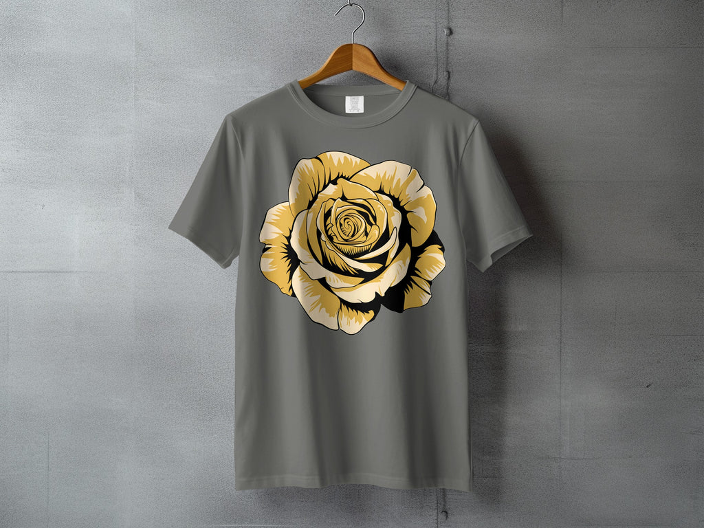 Yellow Gold Rose Grey Tee T-Shirt Product Type