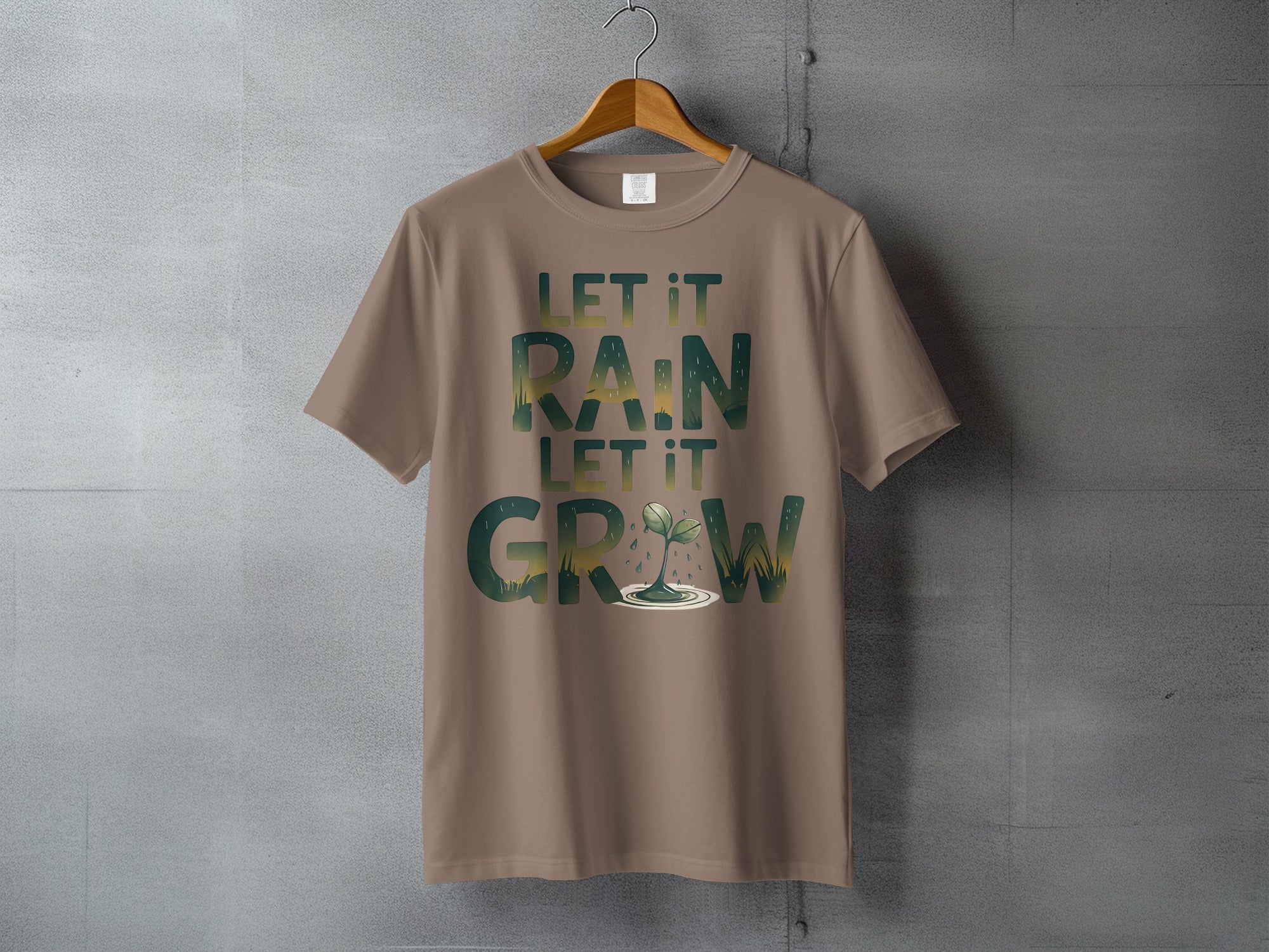 Let It Rain Let It Grow Plant Seedling Nature Earth product type
