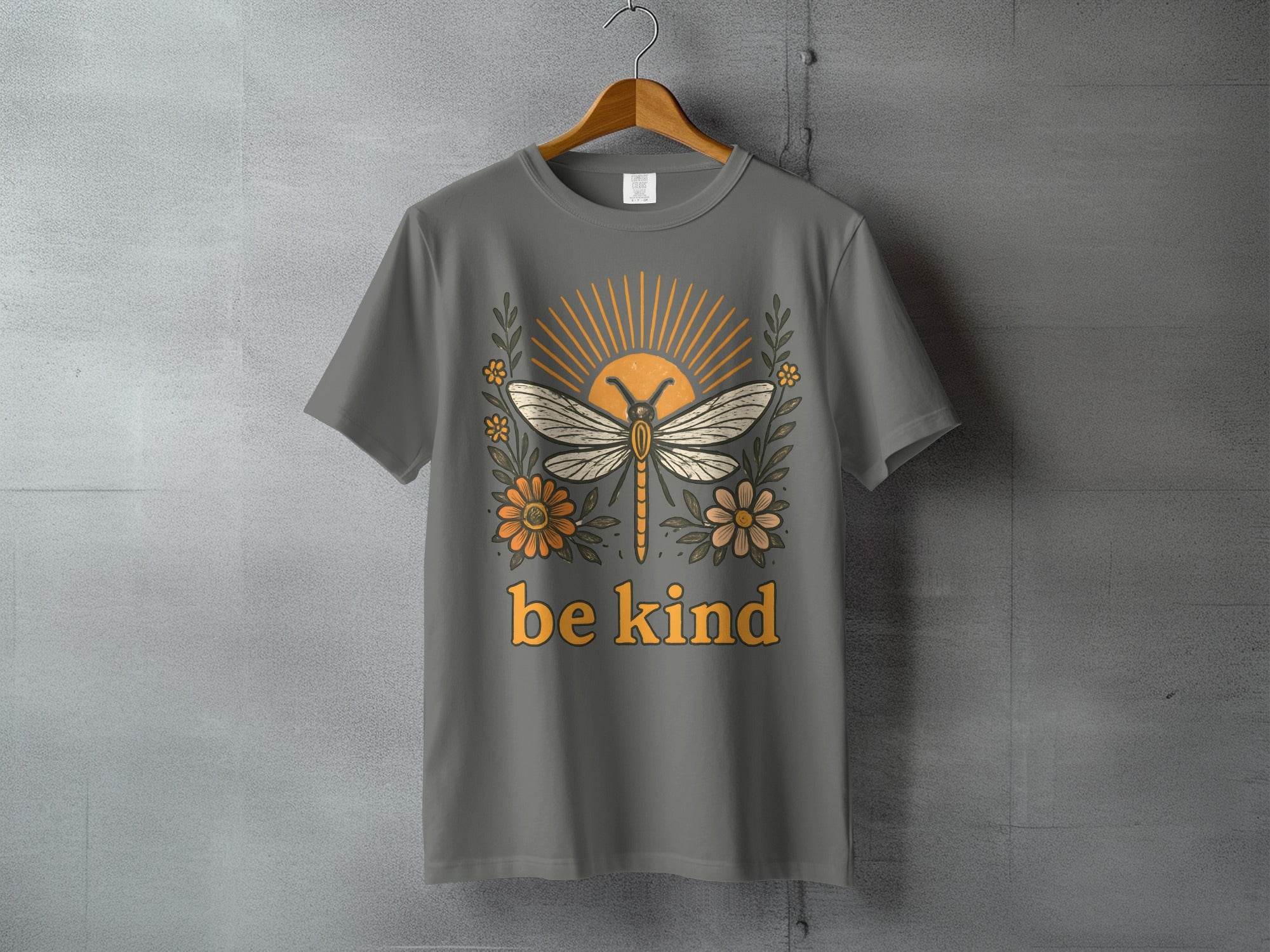Boho Dragonfly Sun Flowers Be Kind Trendy product type