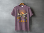 Purple Dragonfly Sunburst Floral Be Kind graphic product type