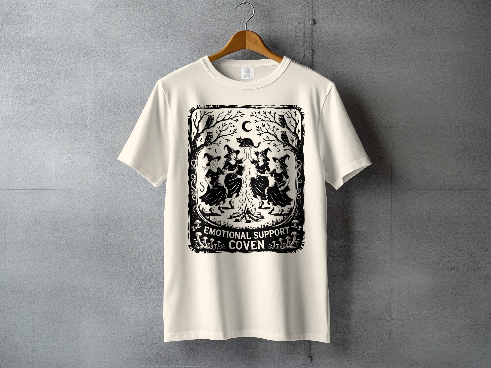 Emotional Support Coven Witches Dancing Campfire Moon product type