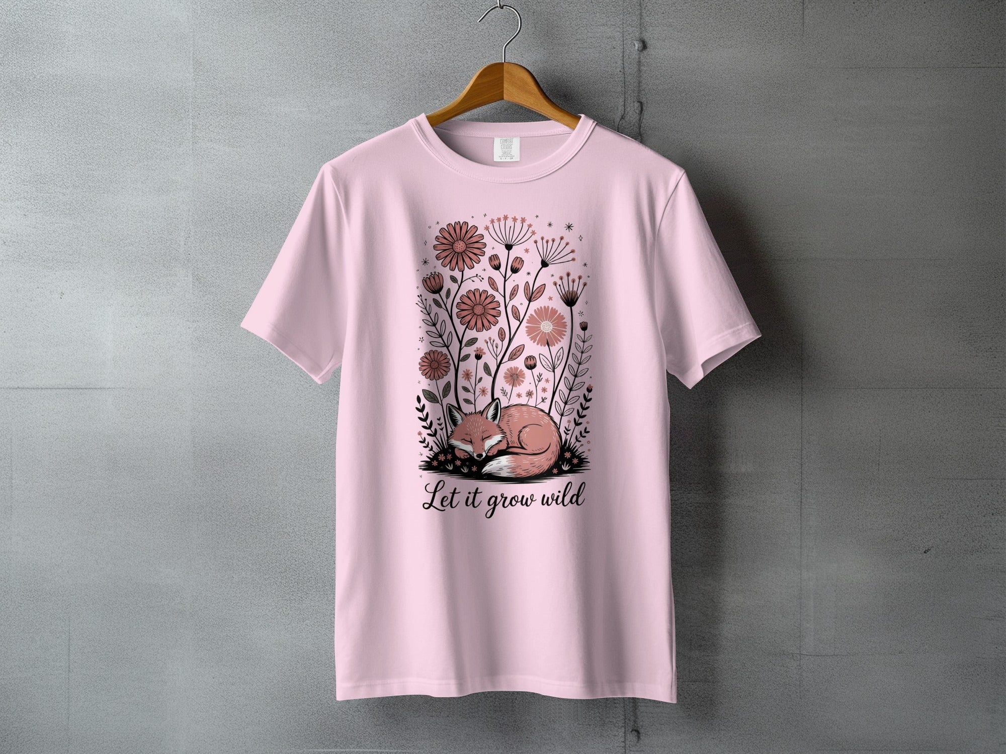 Pink Sleeping Fox Floral Let it Grow Wild product type