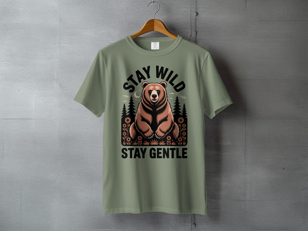 Stay Wild Stay Gentle Bear Forest Nature Design product type