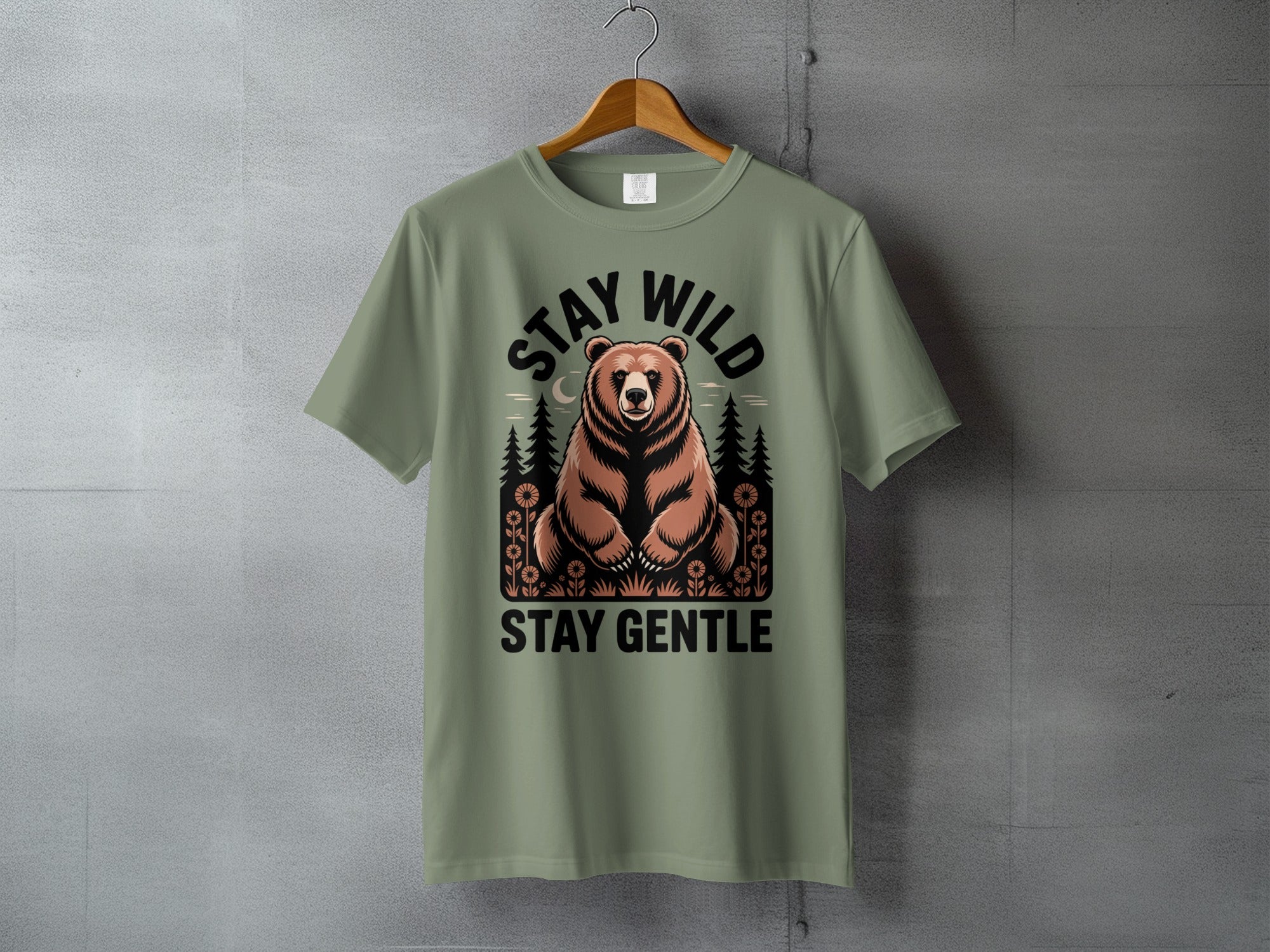 Stay Wild Stay Gentle Bear Forest Nature Design product type