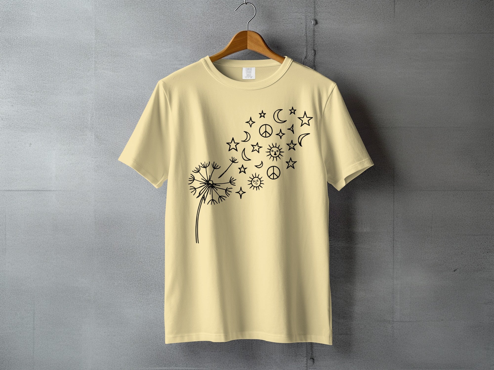 Dandelion Peace Stars Celestial Sun Moon Design product type