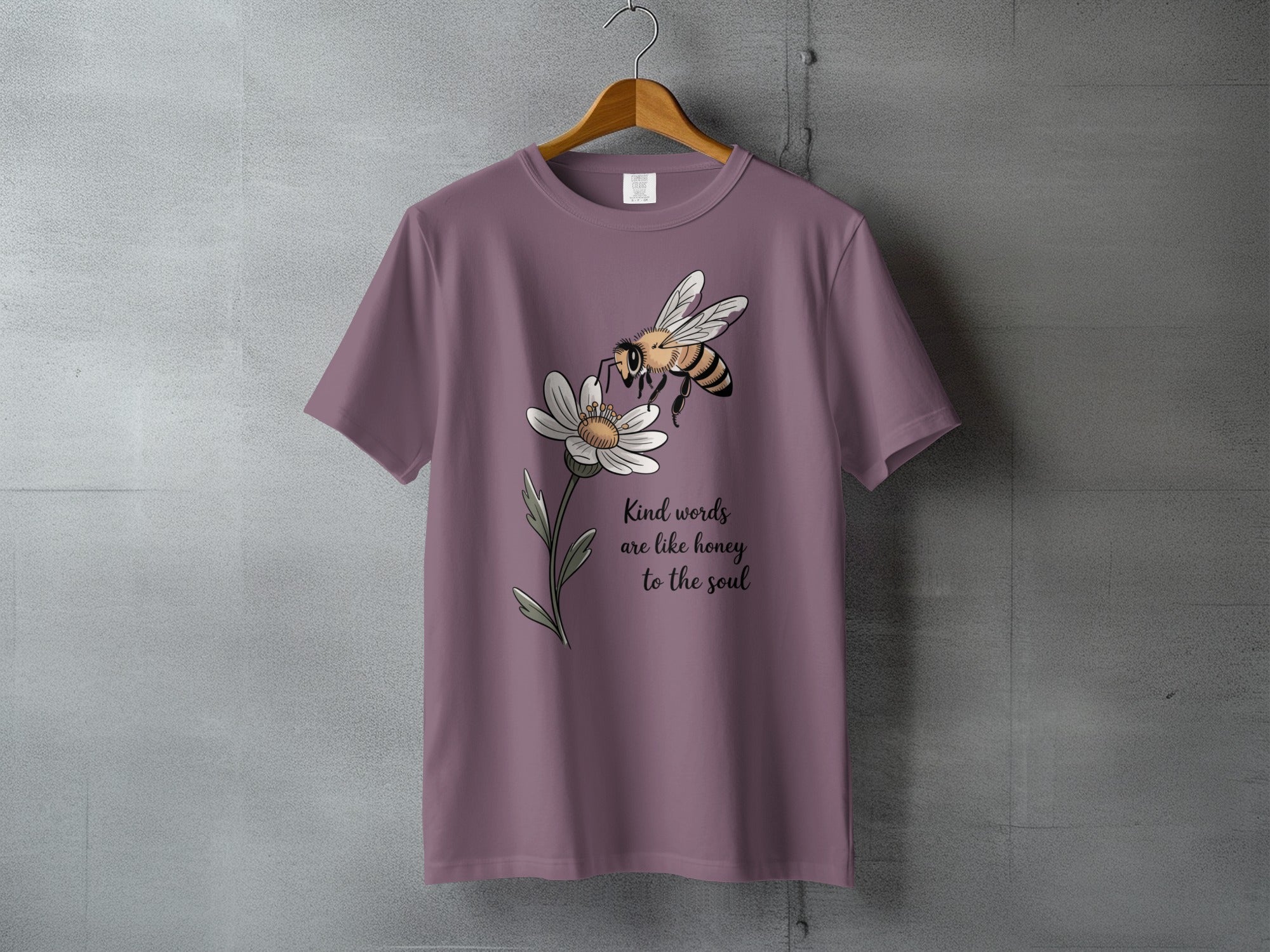 Kind words are like honey to the soul bee daisy T-shirt product type