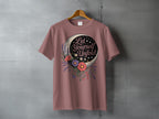 Let Yourself Unfold Moon Flowers Design Pink T-Shirt product type
