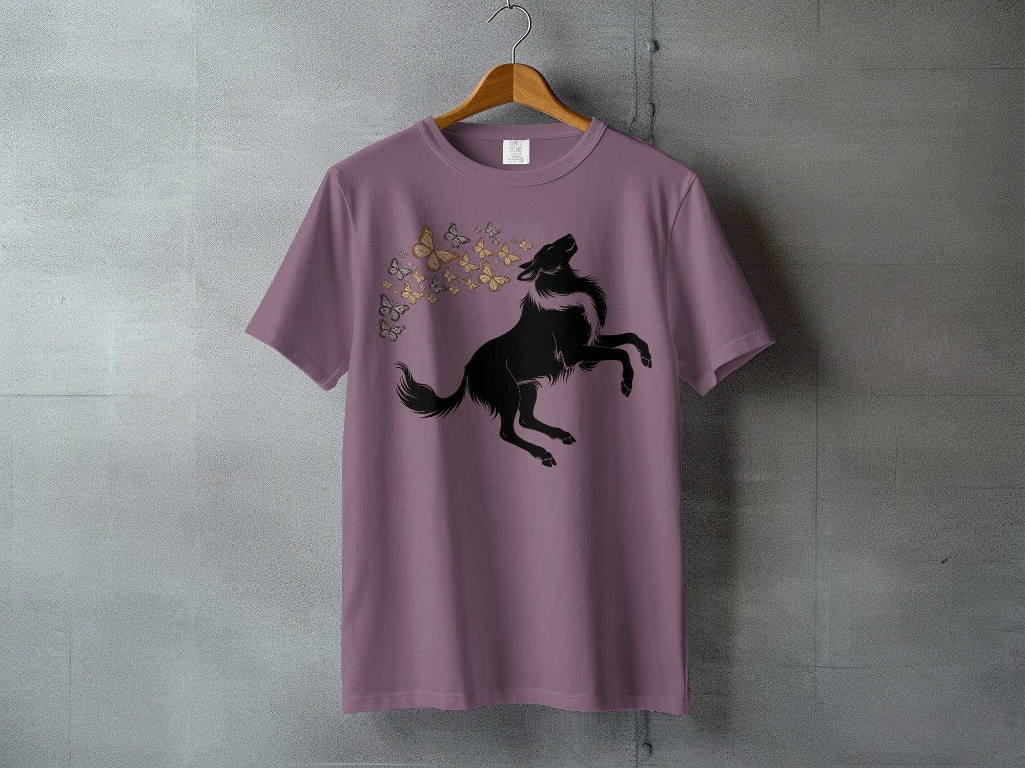 Wolf Howling Butterflies Design product type
Wolf
Butterfly
Animal
Howling
Nature
Graphic tee
Fantasy
Spirit animal
Wildlife
Unique
Artistic
Plum
Mauve
Dusty rose
Animal lover
Forest
Mystical
Butterfly art
Wild
Cool design