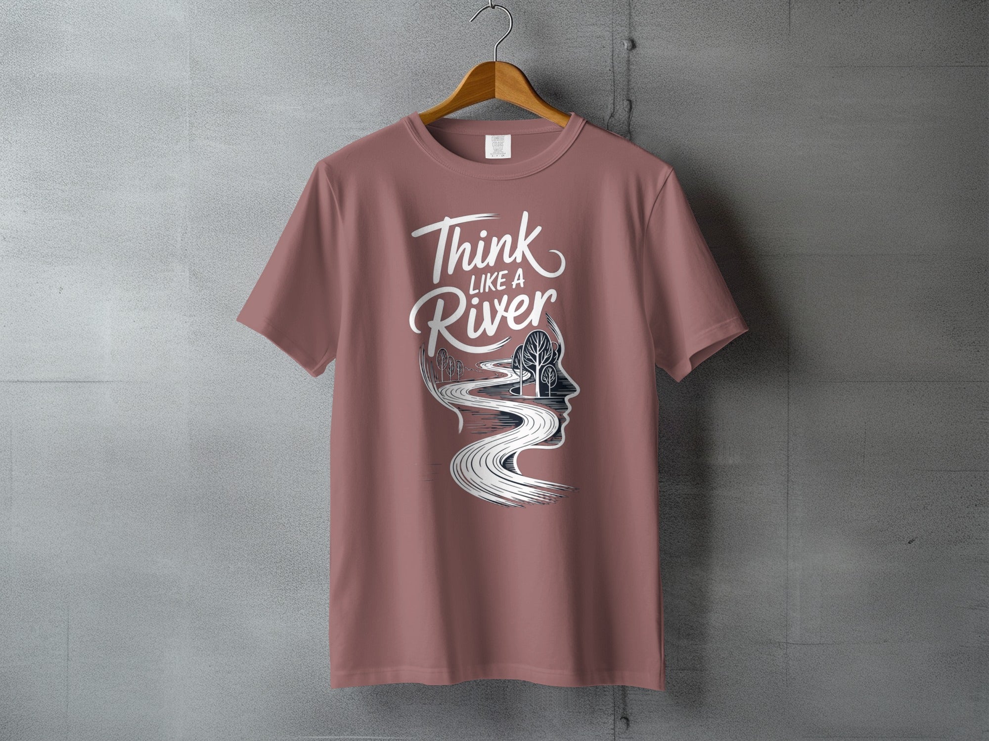 Think LIKE A River Inspirational Flowing Minds T-Shirt product type