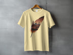 Majestic Feather Mountain Lake Sunset Scene product type
Feather
Mountain
Lake
Nature
Landscape
Sunset
Trees
Scenic
Outdoors
Pine Trees
Graphic Tee
T-shirt
Apparel
Unique Design
Artistic Print
Wilderness
Tranquil Scene
Yellow Shirt
Brown Feather
Adventure Vibe