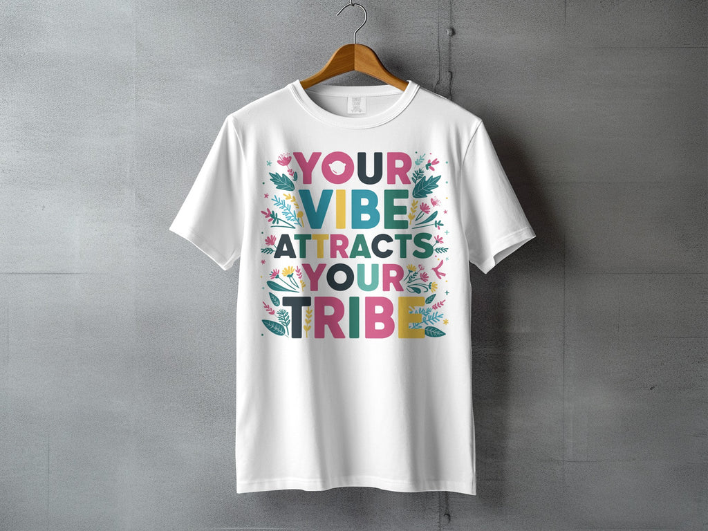 YOUR VIBE ATTRACTS YOUR TRIBE Floral Design product type
