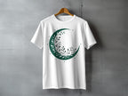 White Shirt Green Leaf Crescent Moon Stars product type