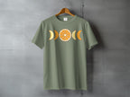 Orange citrus moon phase graphic shirt product type
