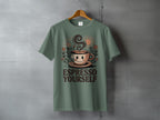 Espresso Yourself Smiling Coffee Cup Sun Flowers T-shirt product type