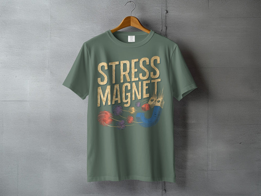 Funny Stress Magnet Humor Design Graphic T-Shirt product type
stress magnet
funny shirt
humor tee
graphic tee
mental health
relaxation
irony shirt
sarcasm tee
gift idea
unique design
t shirt
apparel
casual wear
statement shirt
magnet design
stress relief
daily humor
cool graphic
novelty tee
pop culture