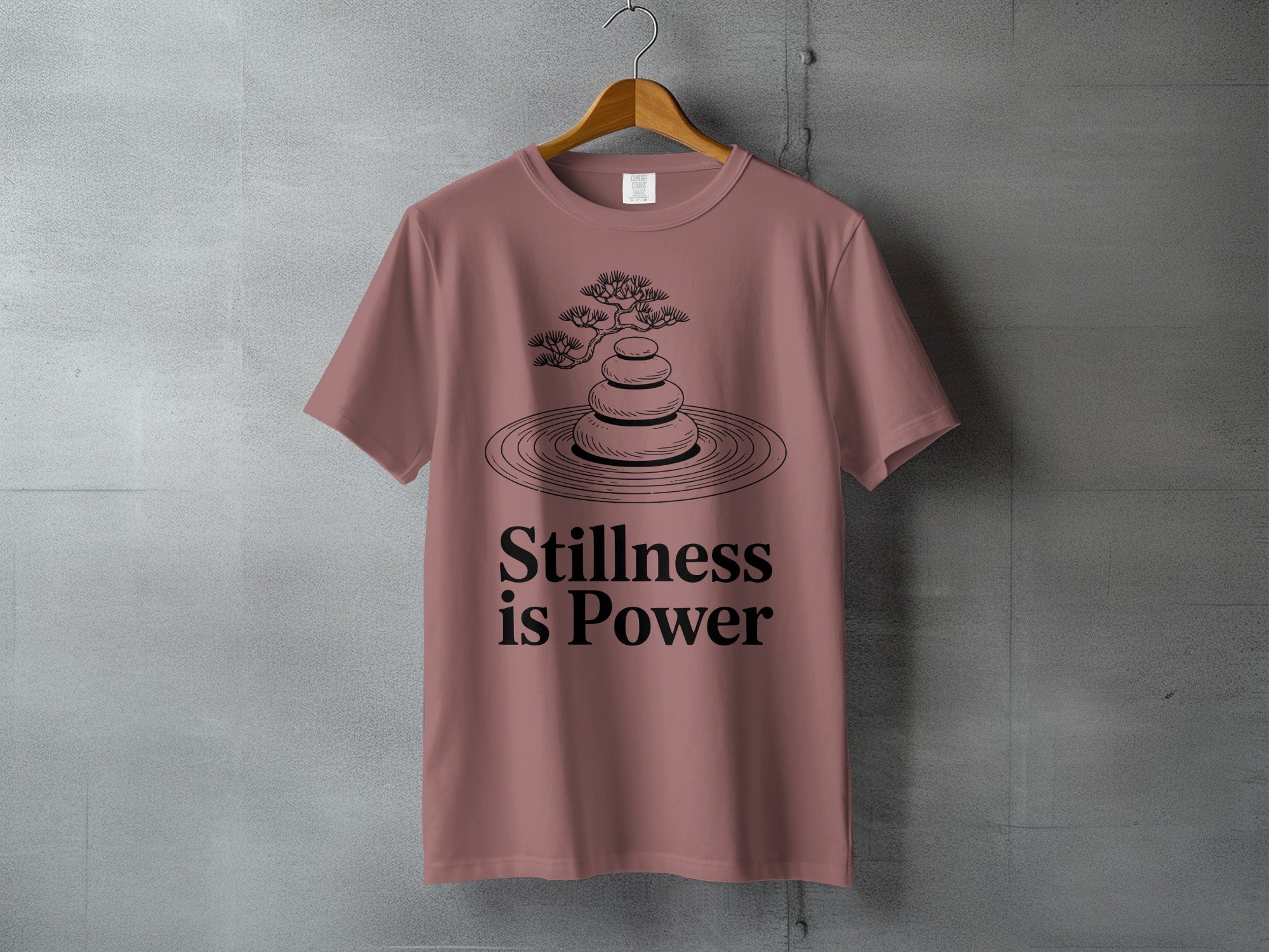 Bonsai Zen Stones Stillness is Power Shirt product type