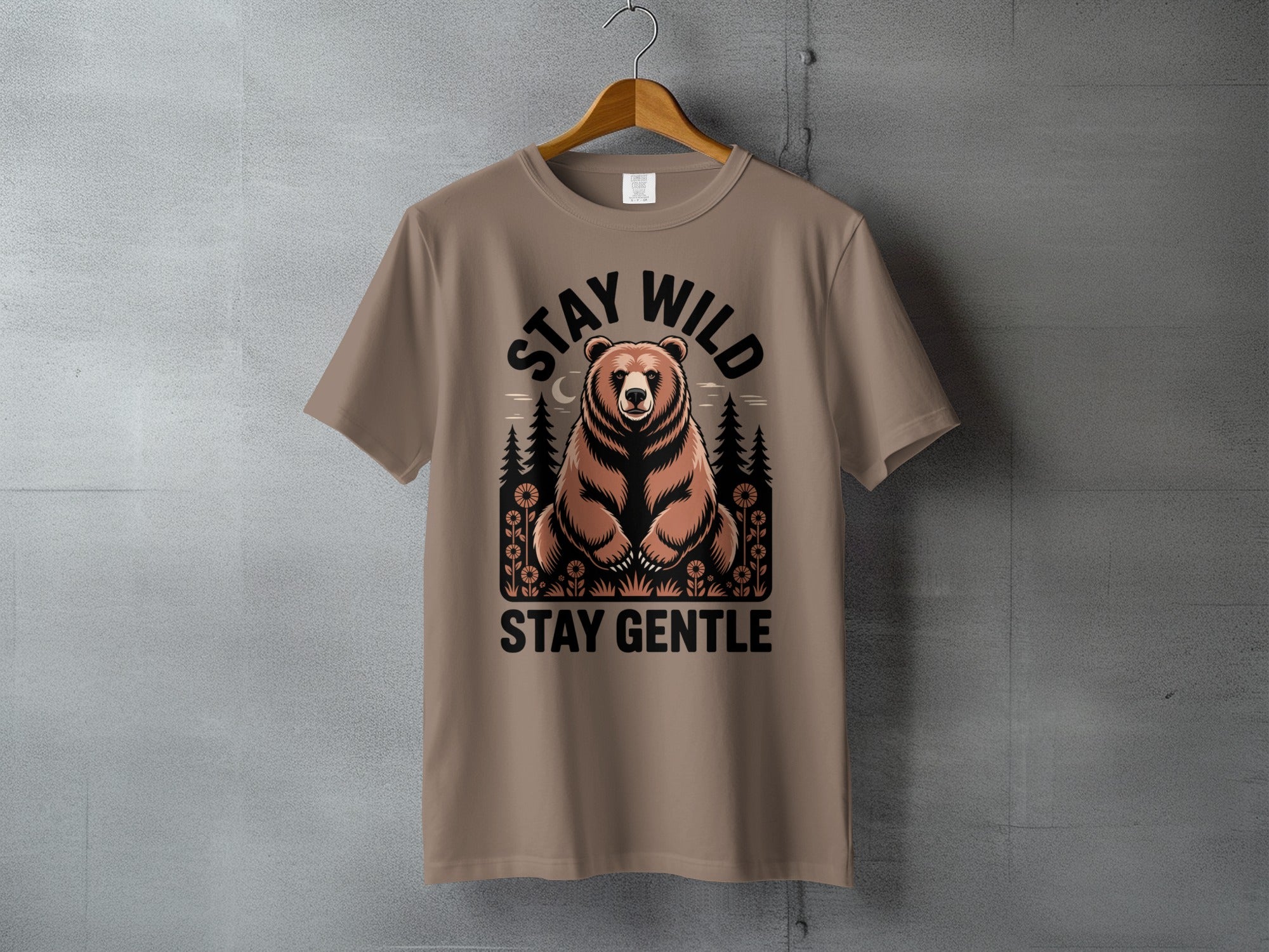 Stay Wild Stay Gentle Bear Forest Design product type
