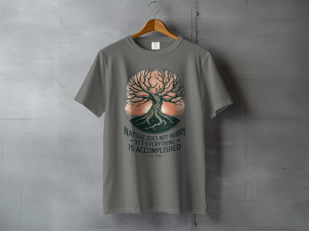 Nature Does Not Hurry Accomplished Tree Graphic product type
