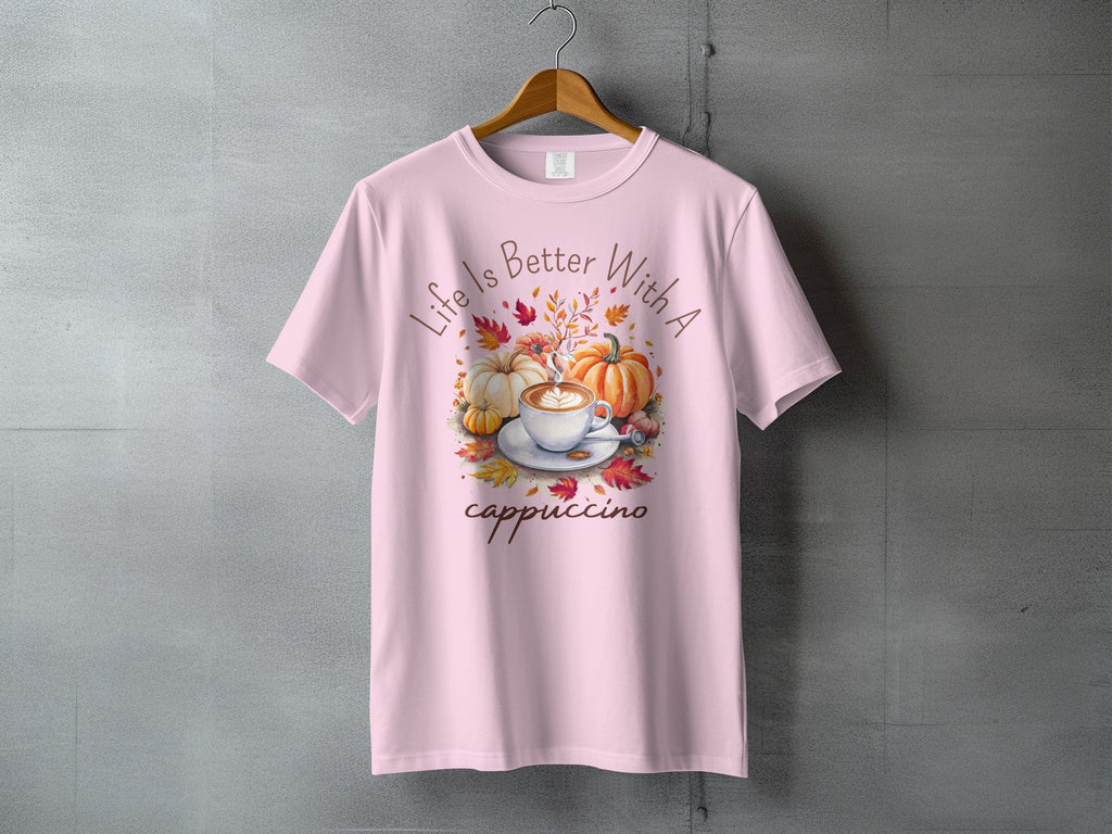 Life Is Better With A Cappuccino Autumn Harvest product type
Life Is Better
Cappuccino
Pumpkin
Autumn
Fall
Leaves
Harvest
Coffee
Latte Art
Cozy
Seasonal
Thanksgiving
October
November
Drink
Beverage
Cute
Design
Graphic
Foodie