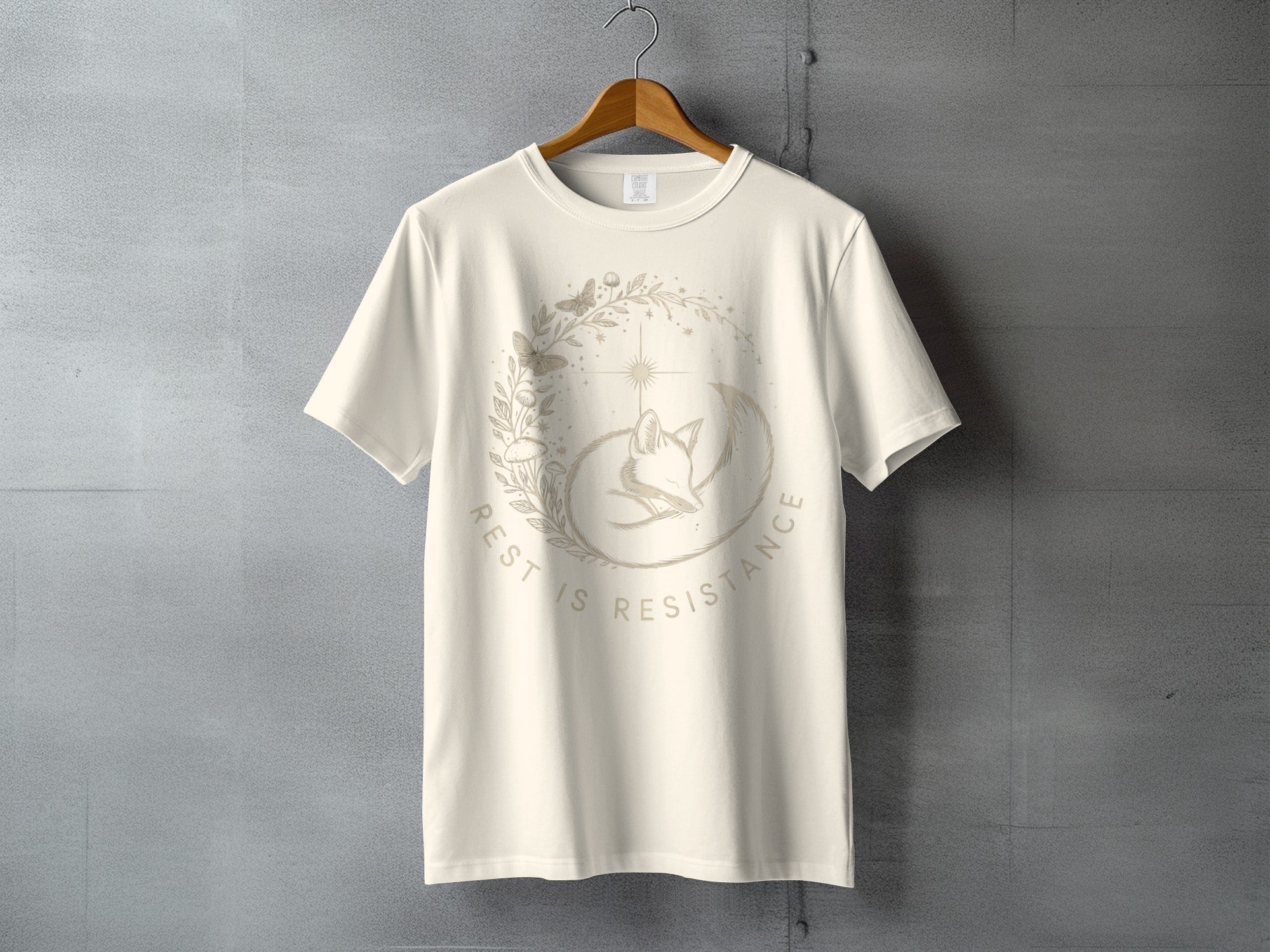Sleeping Fox Woodland Wreath Rest Is Resistance product type