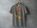 Grey Moths Orange Green Beige Connected Lines product type