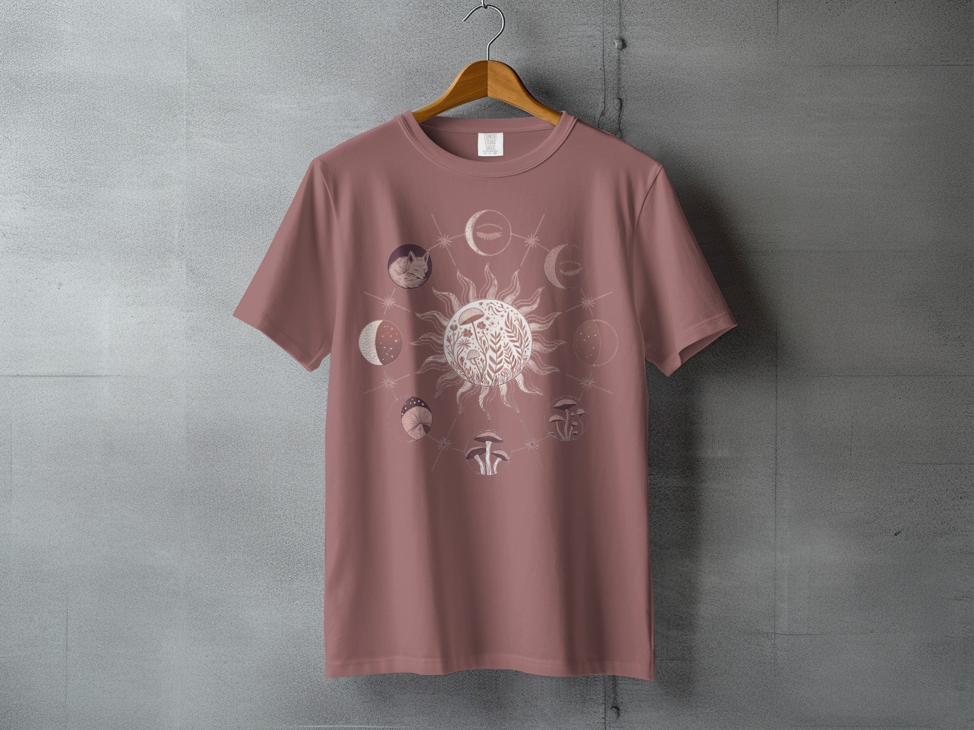 Celestial Sun Moon Mushroom Fox Eye Phases product type