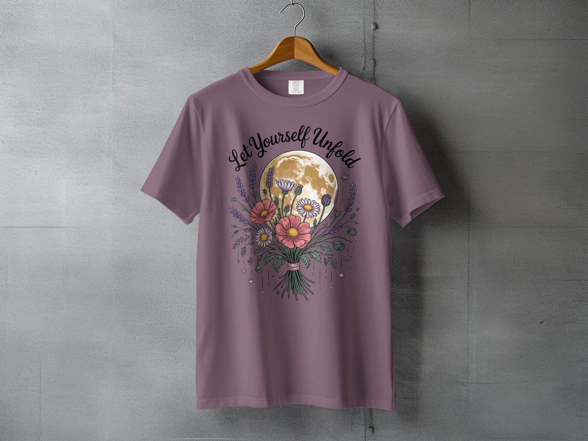 Let Yourself Unfold Full Moon Floral Bouquet Stars product type