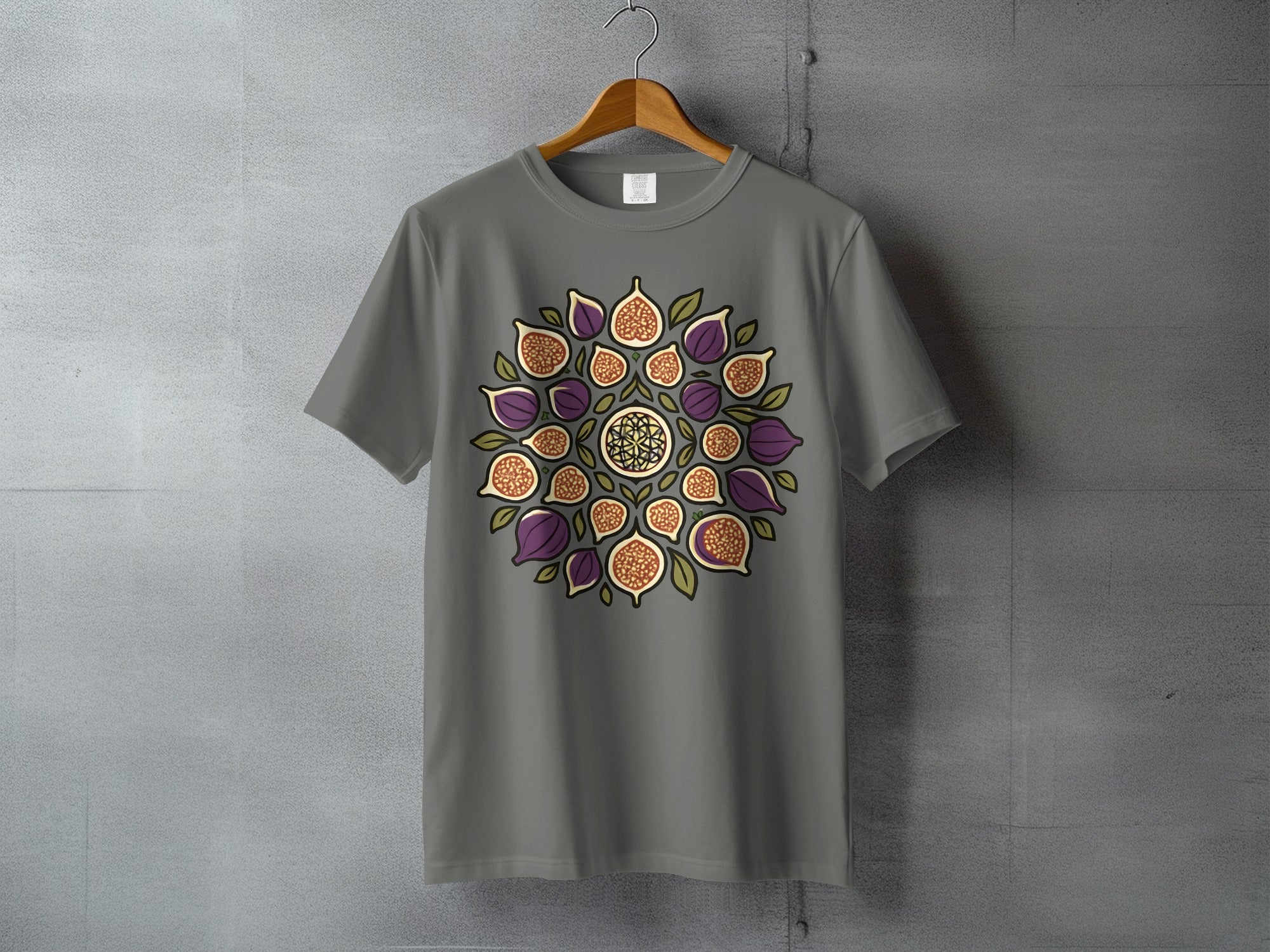 Fig Mandala Artistic Design Circle Fruit Pattern product type
Fig pattern, Mandala design, Fruit graphic, Botanical art, Nature inspired, Fig illustration, Circular print, Unique design, Artistic graphic, Fruit lover, Fig lover, Purple fruit, Fig circle, Produce art, Fashion tee, Casual apparel, Graphic shirt, Trendy print, Gift idea, Modern design