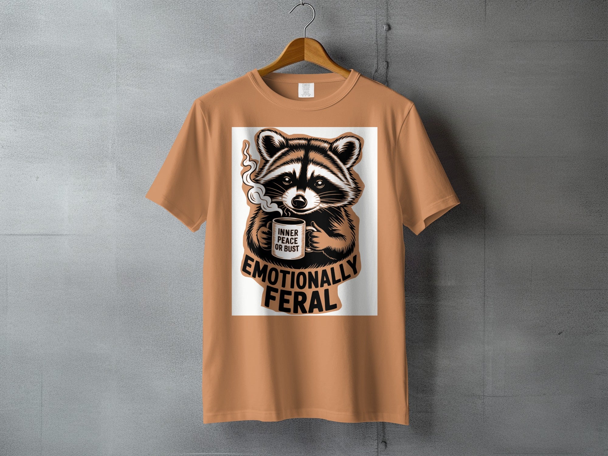Emotionally Feral Raccoon Inner Peace Or Bust Design product type
Raccoon
Emotionally Feral
Inner Peace Or Bust
Coffee Lover
Animal Graphic
Funny Raccoon
Humorous Tee
Quirky Design
Wildlife Art
Coffee Mug
Statement Shirt
Unique Apparel
Gift Idea
Cartoon Raccoon
Feral Animal
Animal Lover
Sarcastic Humor
Indie Style
Edgy Design
Emotional Support