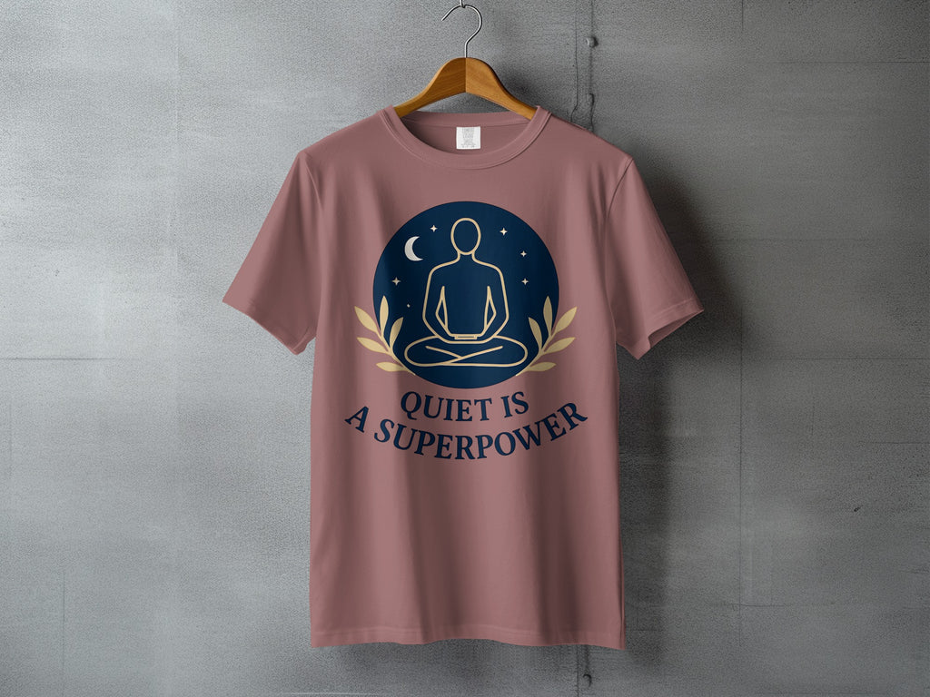Quiet Is A Superpower Meditation Moon Stars product type
Meditation
Yoga
Zen
Quiet Superpower
Mindfulness
Spiritual Design
Inner Peace
Moon Stars
Buddha Silhouette
Cosmic Art
Celestial Theme
Inspirational Quote
Mental Well-being
Self Care
Positive Vibes
Graphic Tee
Apparel
Unisex Top
Wisdom Message
Relaxation