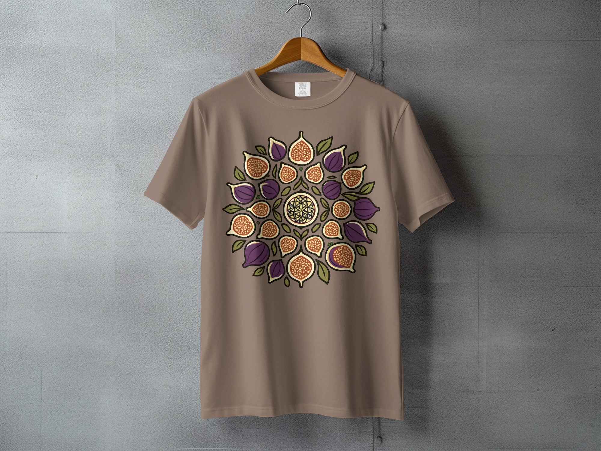 Fig Mandala Fruit Pattern Aesthetic Beige product type