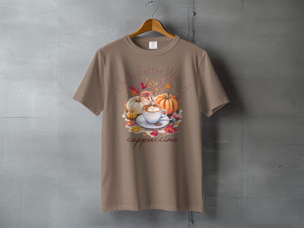 Life Is Better With A Cappuccino Autumn Design product type