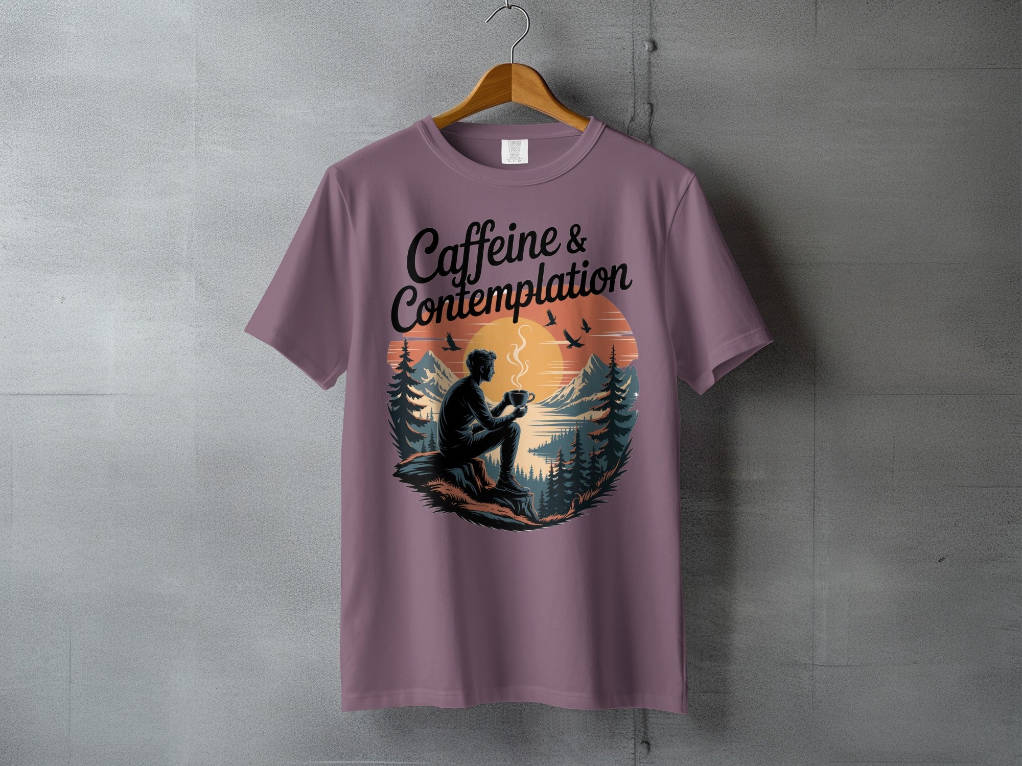 Caffeine & Contemplation Mountain Landscape Drink product type