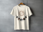 Celestial Sun Moon Phases Fox Botanical T-shirt product type