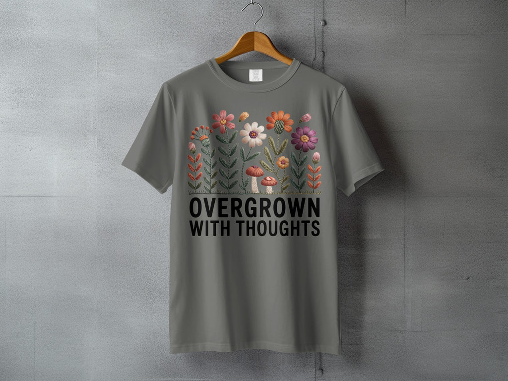 OVERGROWN WITH THOUGHTS Floral Mushroom Design product type