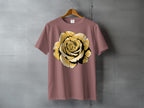Muted Pink Yellow Gold Rose Floral Design product type