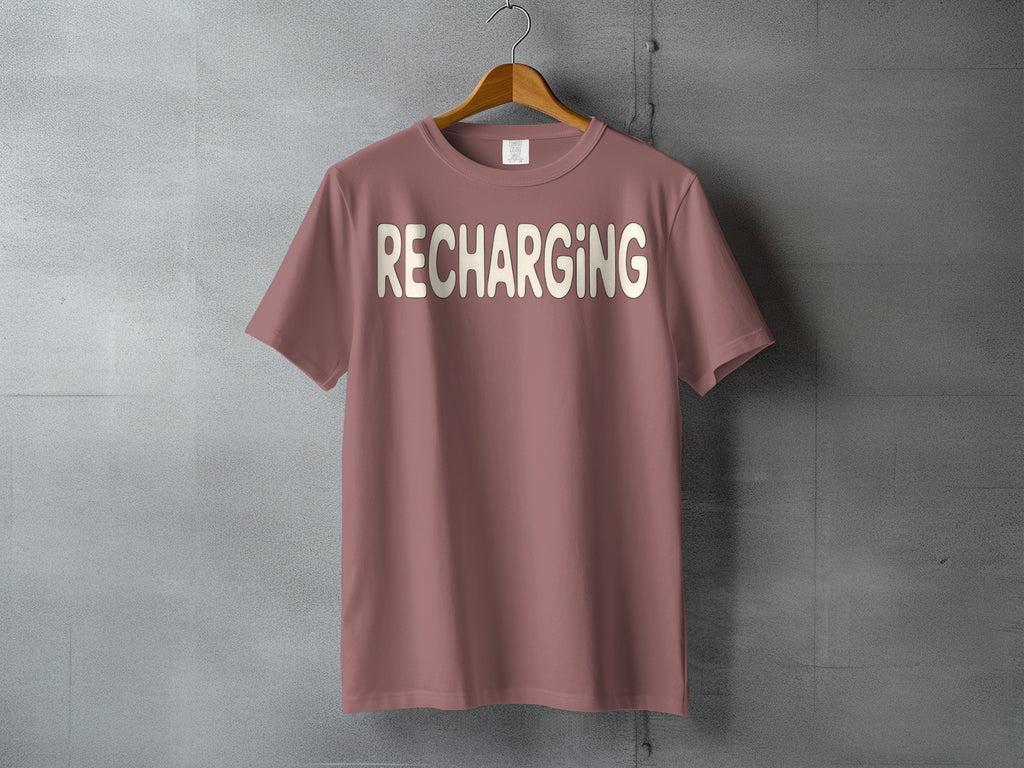 RECHARGING Dusty Rose Muted T-shirt product type