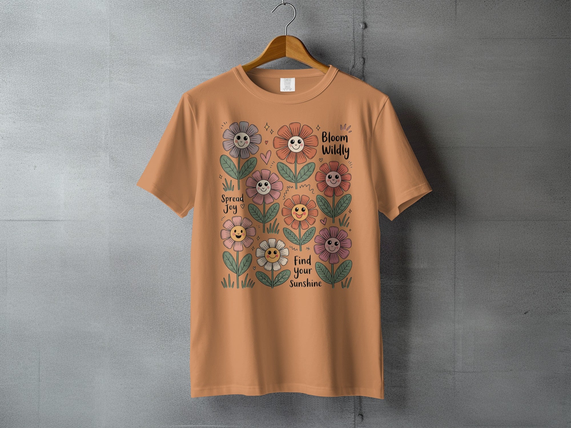 Bloom Wildly Spread Joy Find Your Sunshine t-shirt