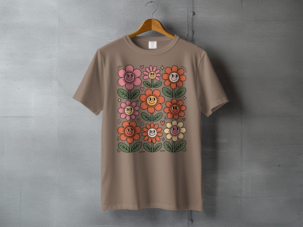 Happy Smiling Flower Faces Floral Graphic Design product type