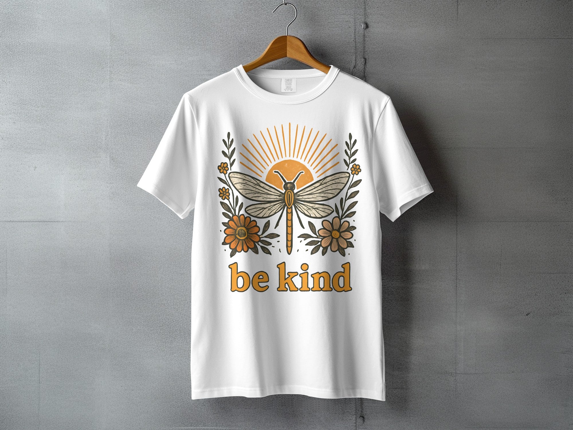 Be Kind Dragonfly Sun Flowers Design product type