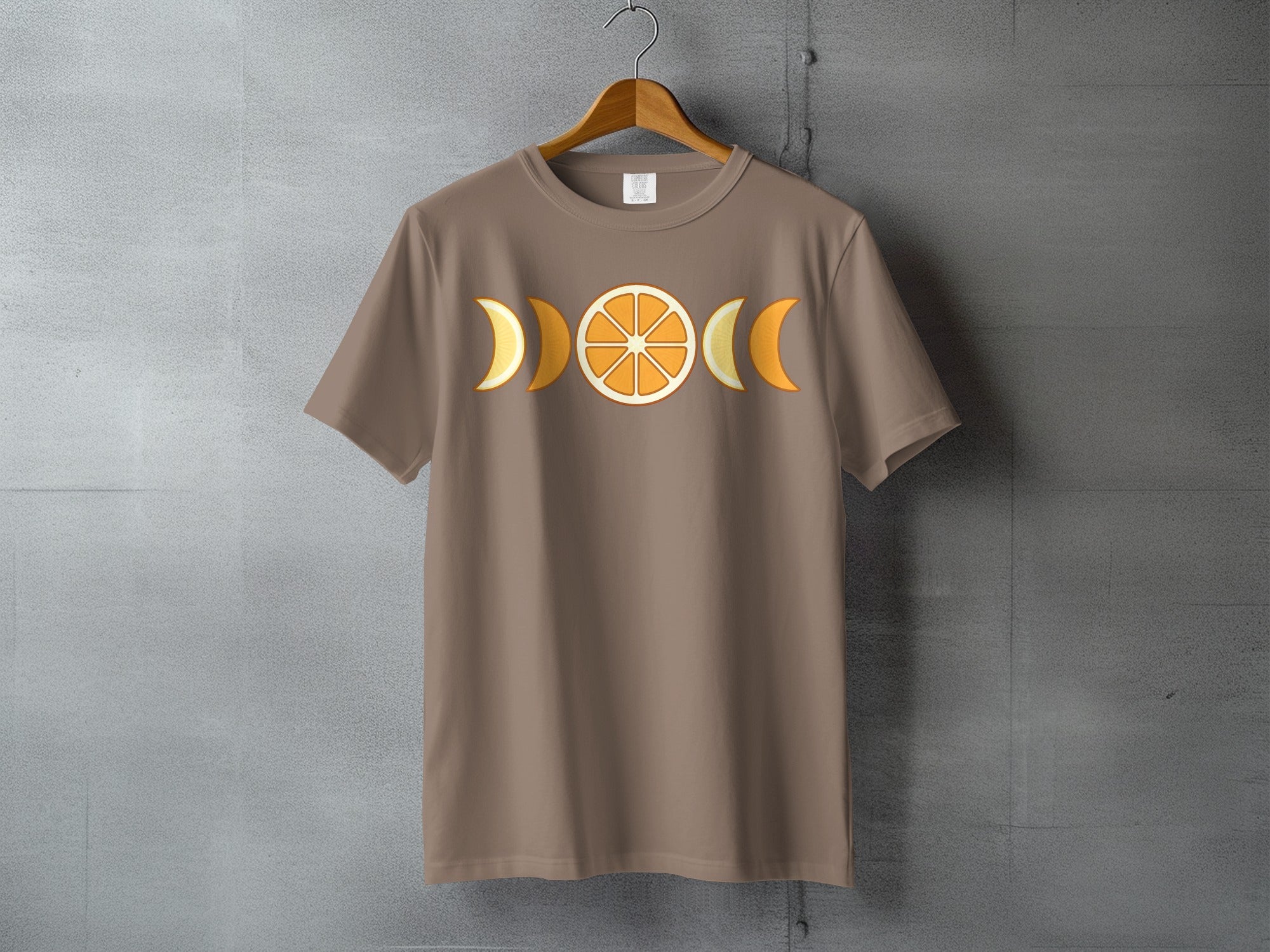 Orange Moon Phases Citrus Fruit Design product type
