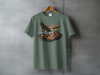 Soaring eagle mountains colorful sky stripes design product type