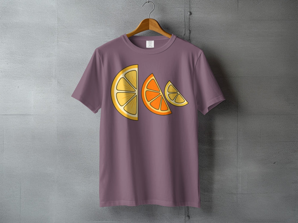 Purple Citrus Fruit Slices Graphic T Shirt product type