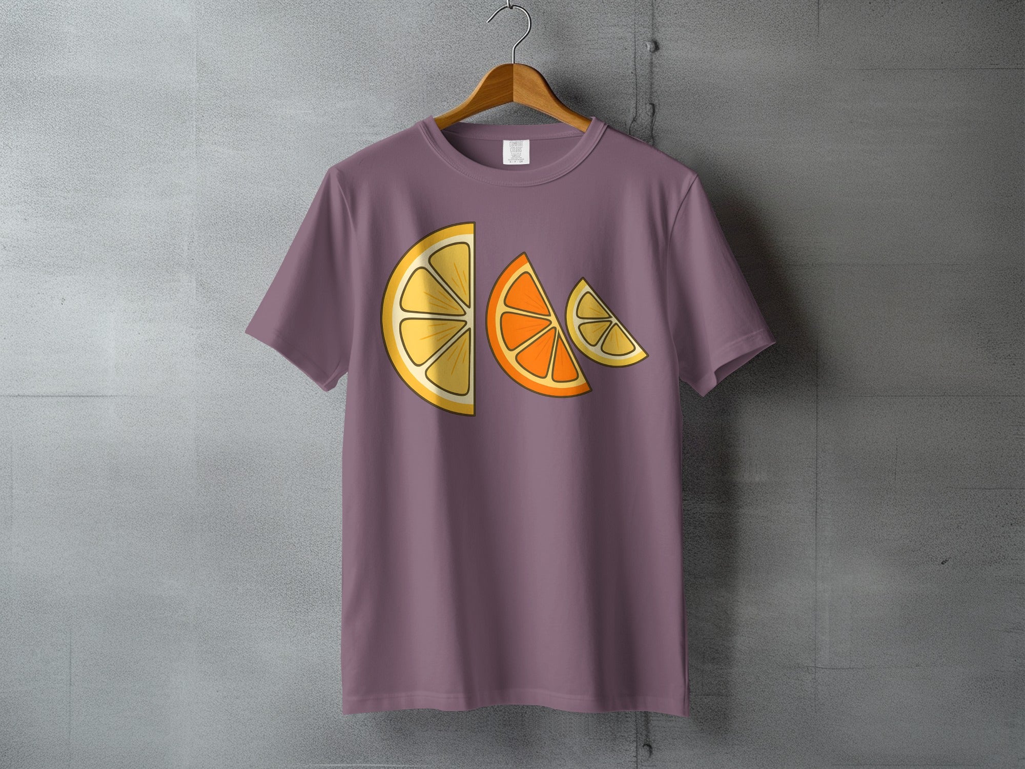 Purple Citrus Fruit Slices Graphic T Shirt product type