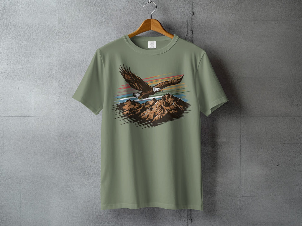 Mountain Peak Eagle Flight Colorful Horizon product type