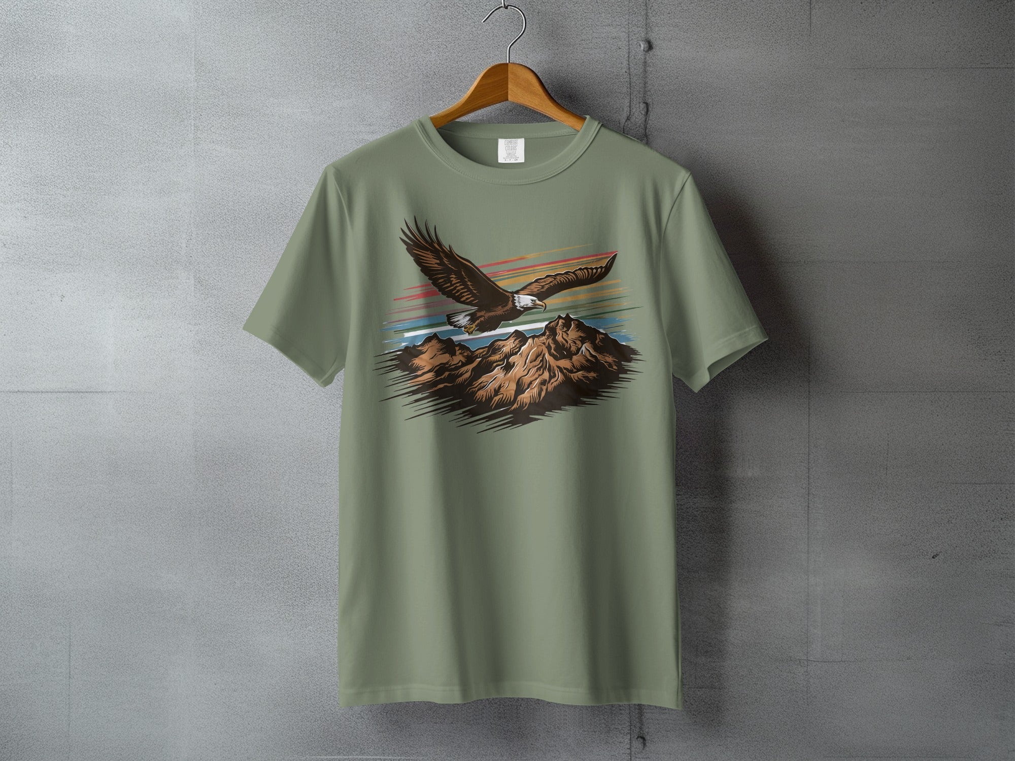 Mountain Peak Eagle Flight Colorful Horizon product type