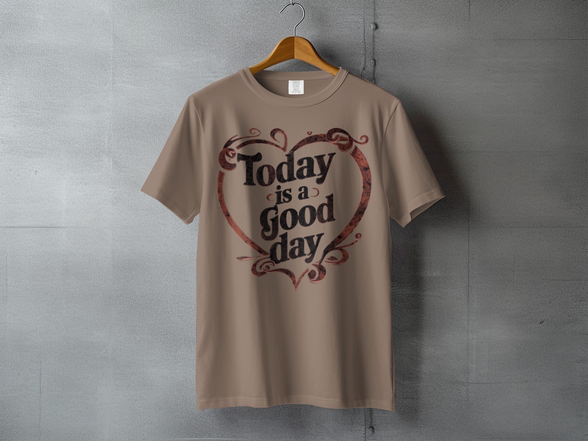 Today is a Good day Heart Design Beige product type