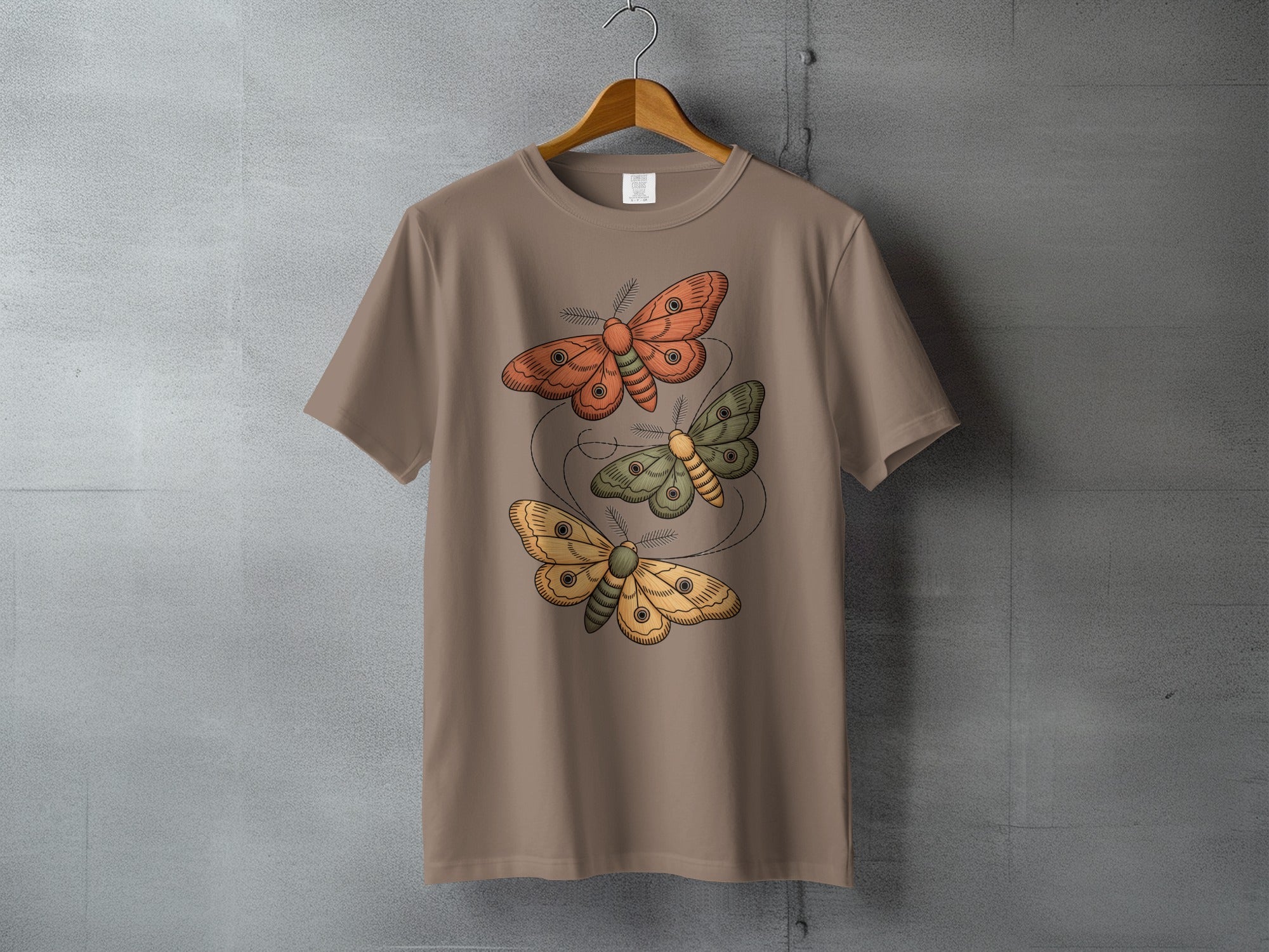 Colorful Moth Trio Artwork T-Shirt product type
