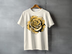 Yellow Gold Rose Flower Cream Shirt Product Type
