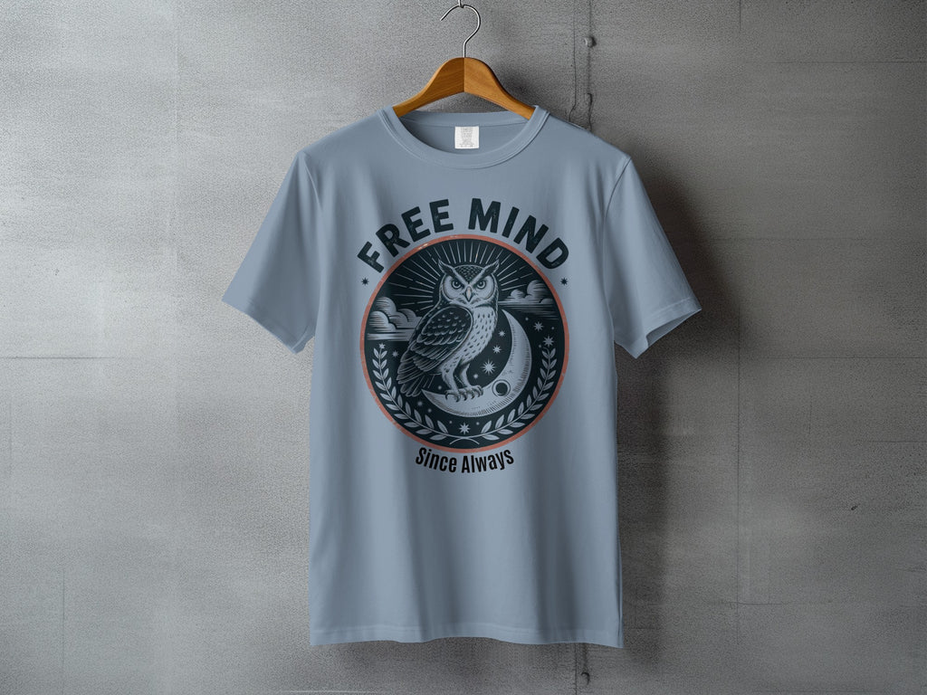 Free Mind Since Always Owl Moon Stars Design product type